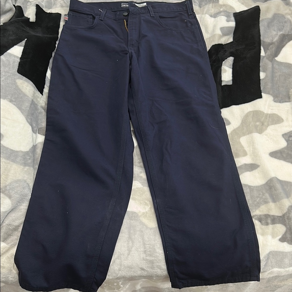 CARHARTT FLAME-RESISTANT MIDWEIGHT CANVAS PANT-LOOSE FIT